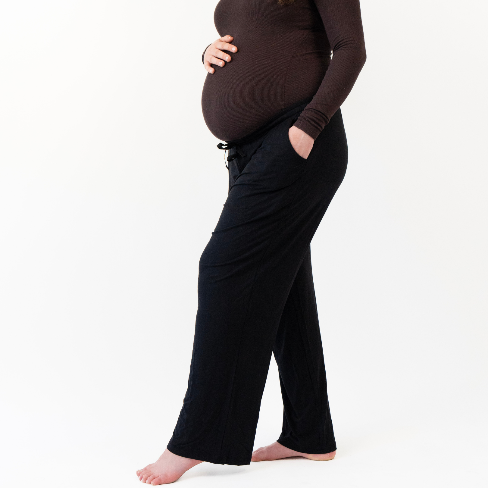 Women's Wide Legged Pants - Raven