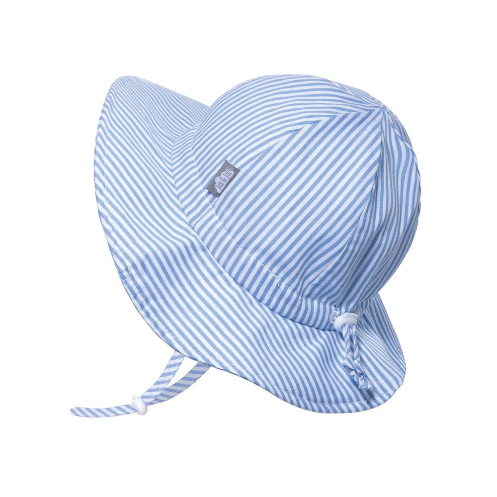 Jan & Jul Cotton Floppy Hat - Blue Stripes