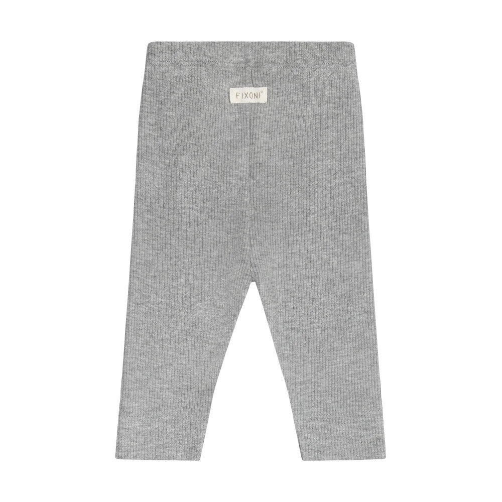 Fixoni Infant Rib Knit Leggings - Gray Flint Melange
