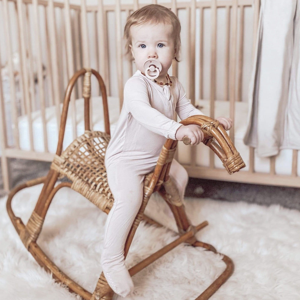 Kyte Baby Zippered Footie - Blush