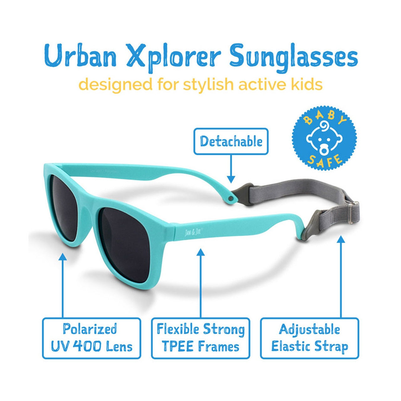 Jan & Jul Urban Xplorer Sunglasses Sky Blue