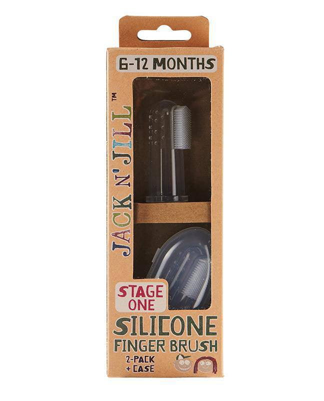 Jack N' Jill Silicone Finger Brush (2 Pack) 6-12 M