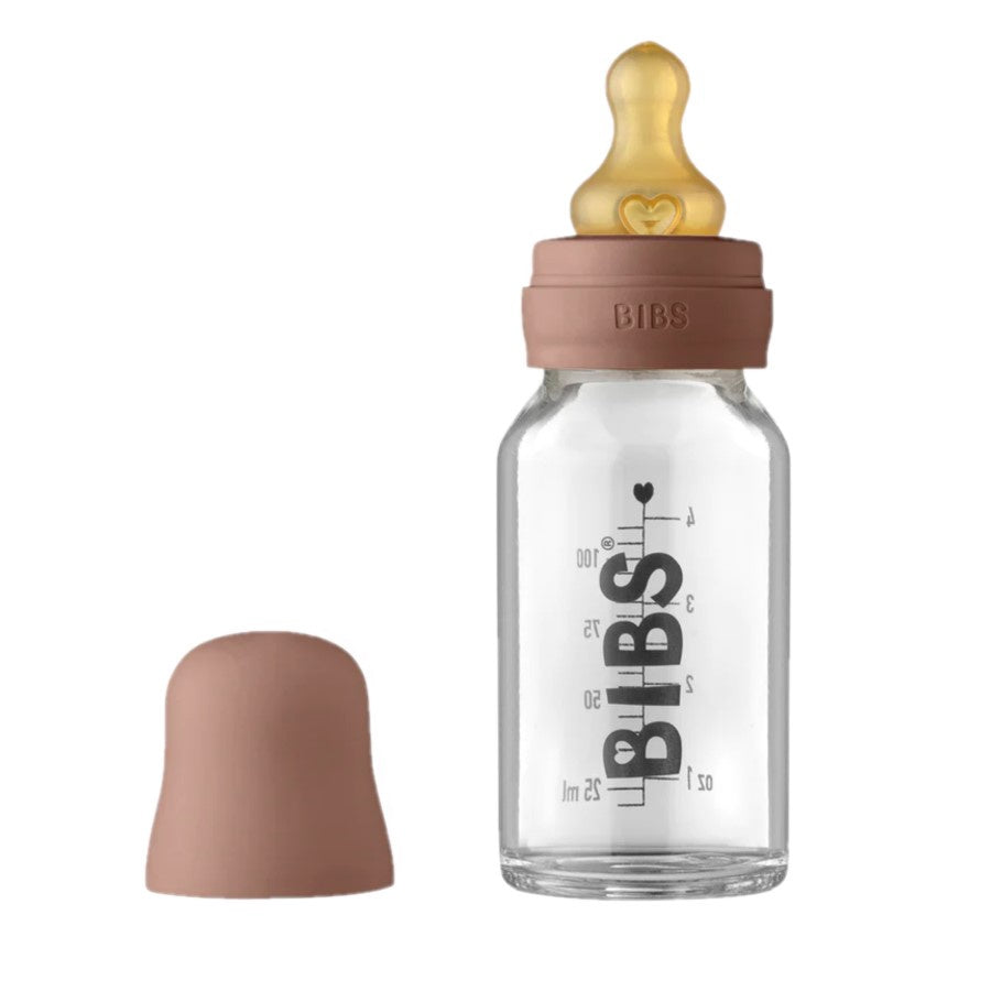 BIBS Baby Glass Bottle Latex Nipple Complete Set - Woodchuck