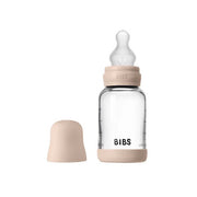 BIBS Baby Glass Bottle Silicone  - Blush 120ml