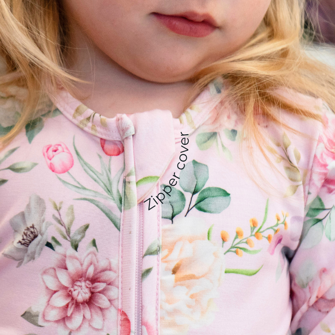 Sleeper with Fold-over Cuffs - Floral Bliss