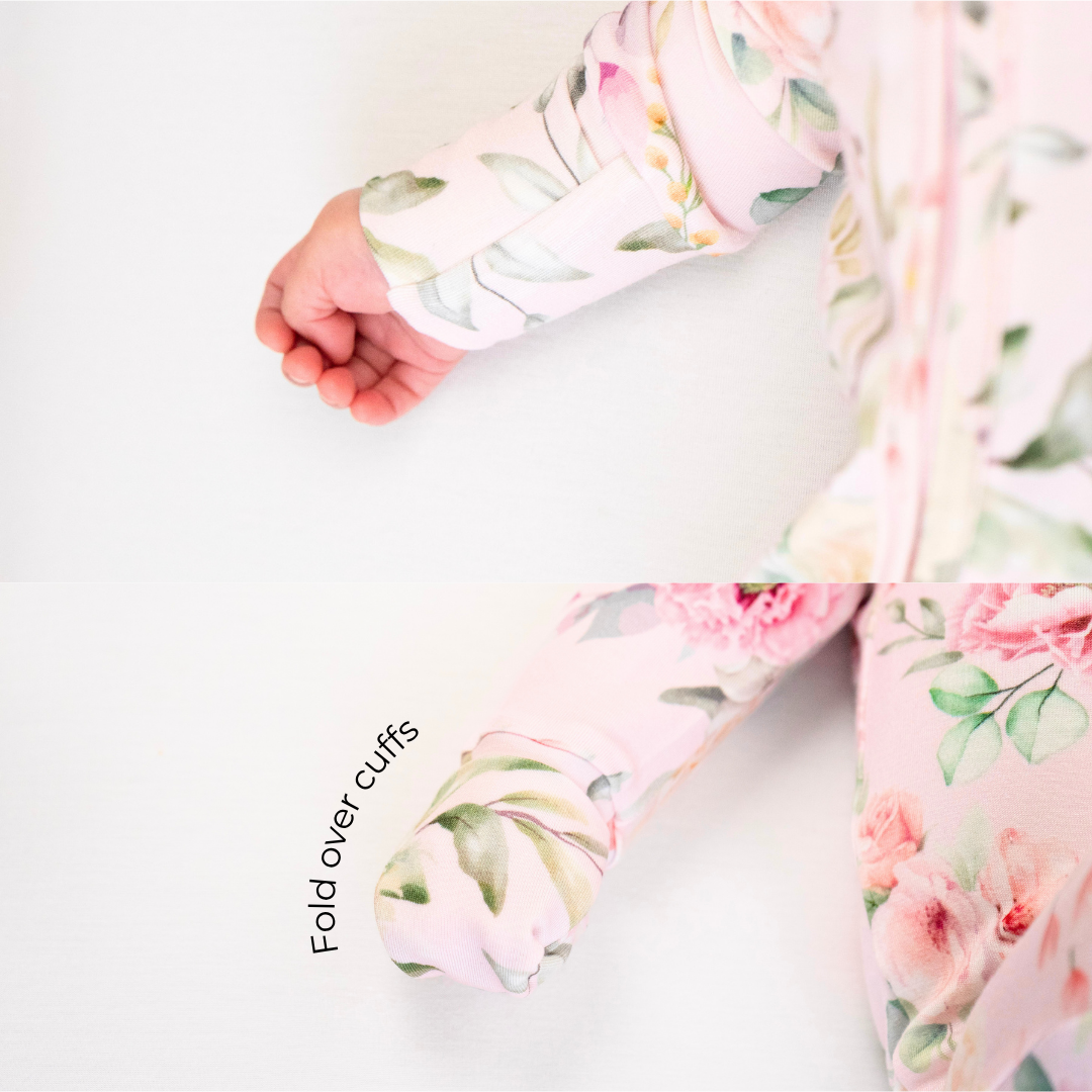 Footed Zipper Sleeper - Floral Bliss