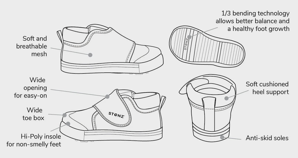 Stonz Cruiser Toddler Shoe - Black