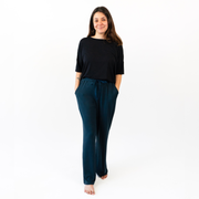 Women's Wide Legged Pants -Midnight