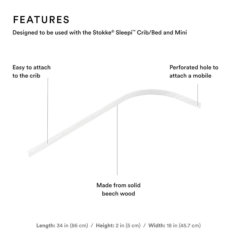 Stokke Sleepi Drape Rod - White