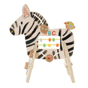Manhattan Toy Wooden Safari Zebra Activity Toy