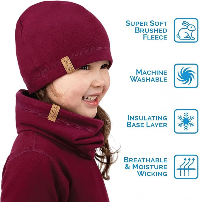 Jan & Jul - Kids Thermal Beanie - Mulberry