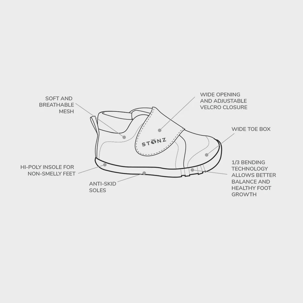 Stonz Cruiser Baby Shoe - Denim Blue