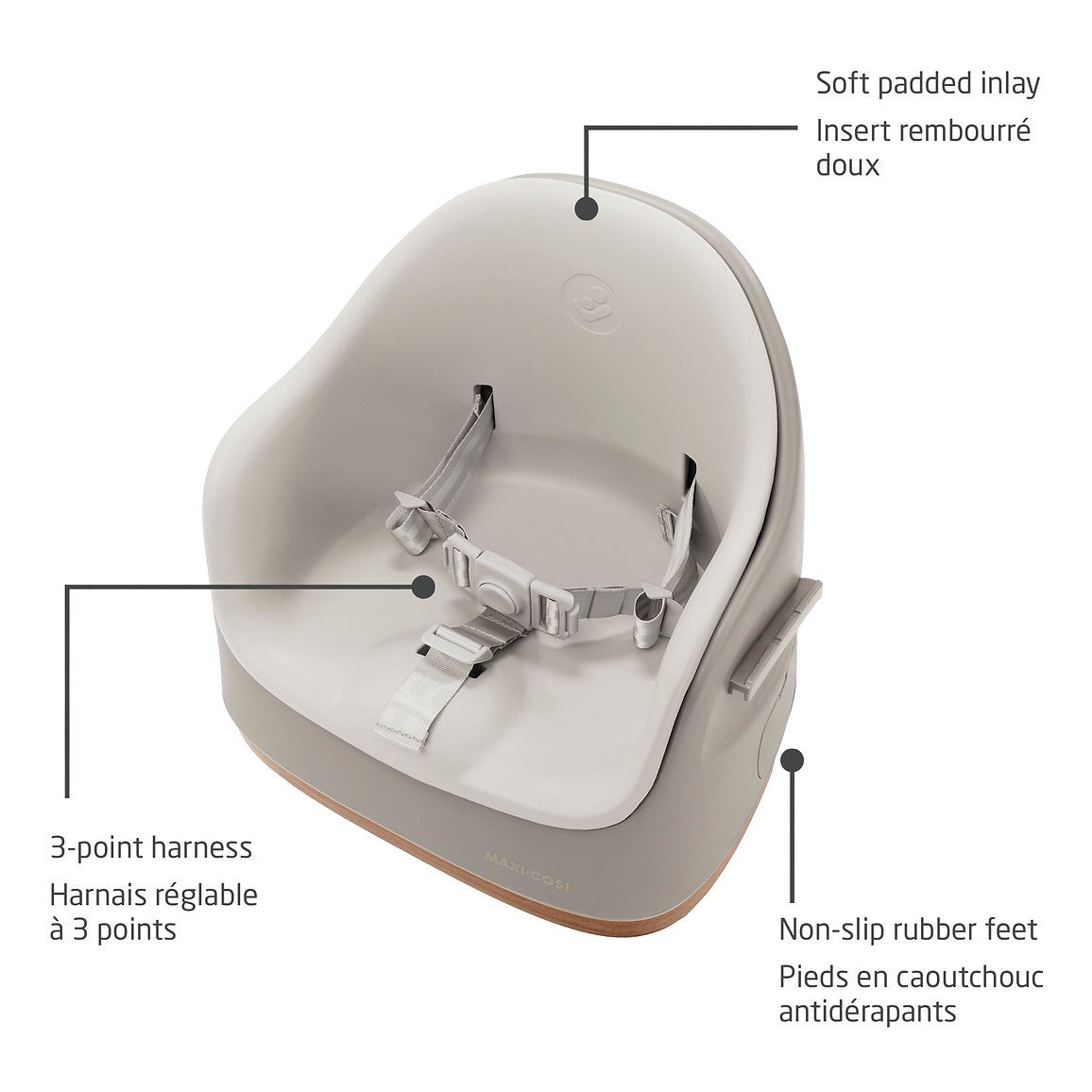 Maxi-Cosi Jay Plus 3 in 1 Feeding Booster - Elegance Beige