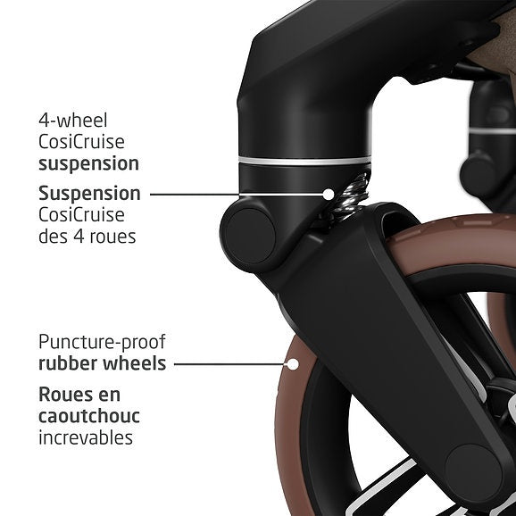 Maxi Cosi Fame Stroller & Mico Luxe+ Car Seat Travel System
