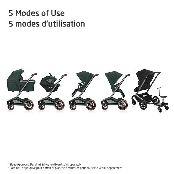 Maxi Cosi Fame Stroller & Mico Luxe+ Car Seat Travel System