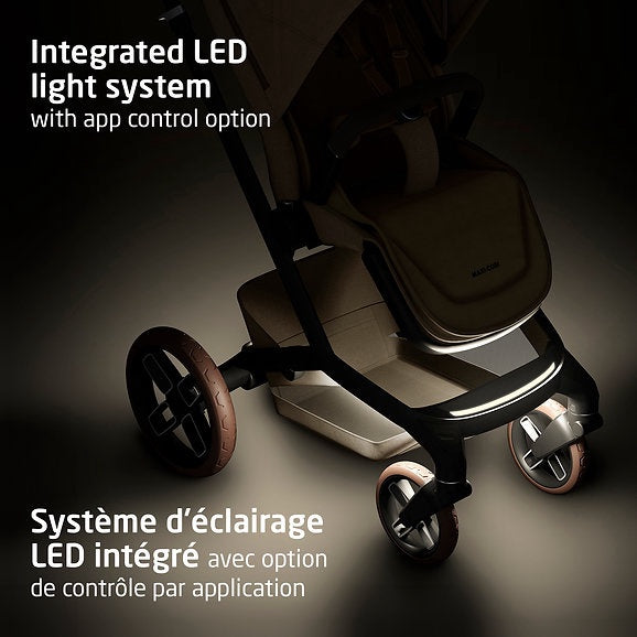 Maxi Cosi Fame Stroller & Mico Luxe+ Car Seat Travel System