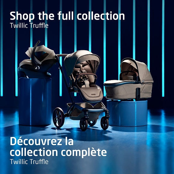 Maxi Cosi Fame Stroller & Mico Luxe+ Car Seat Travel System