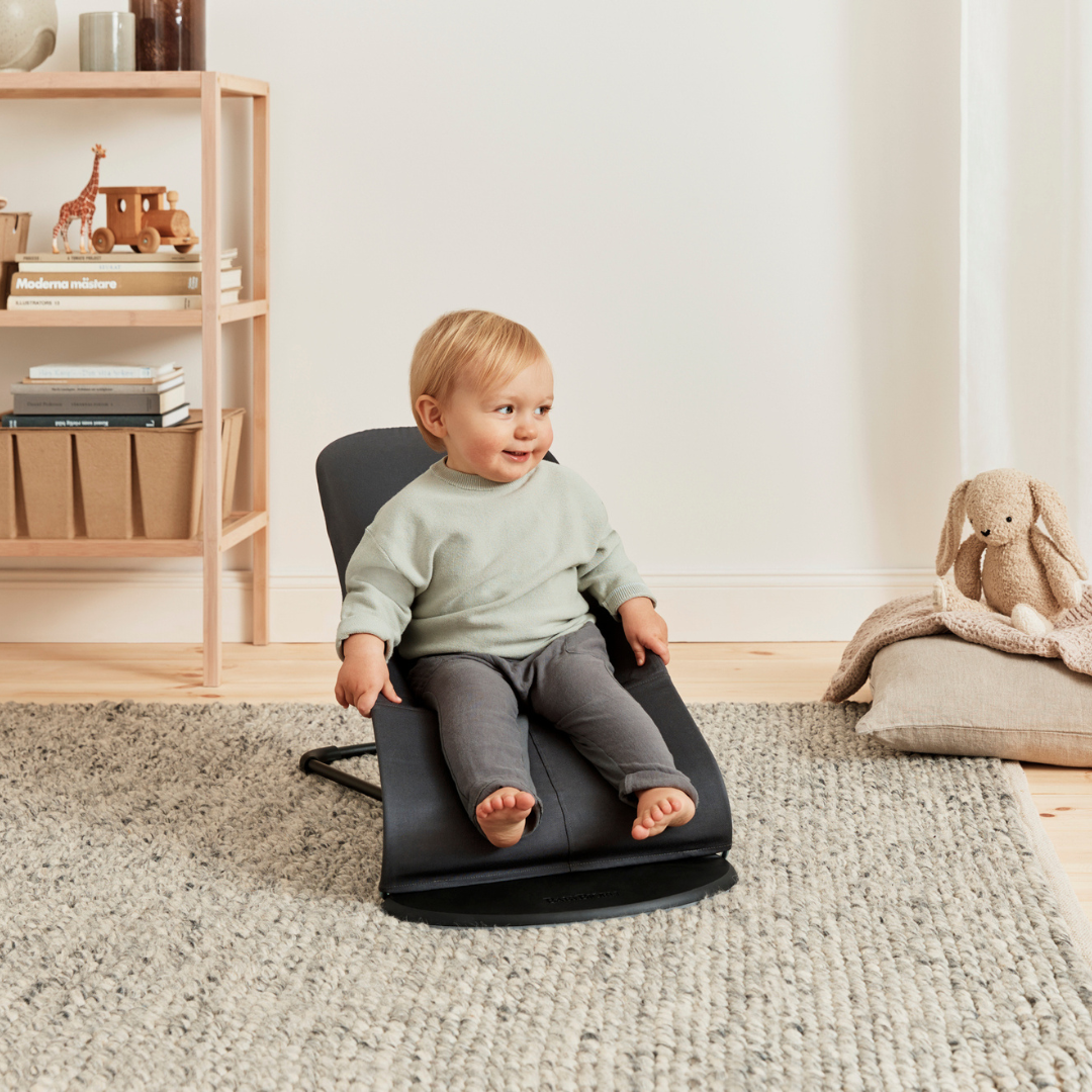 Baby Bjorn Bouncer & Carrier bundle - Dark Gray/Grey & Black