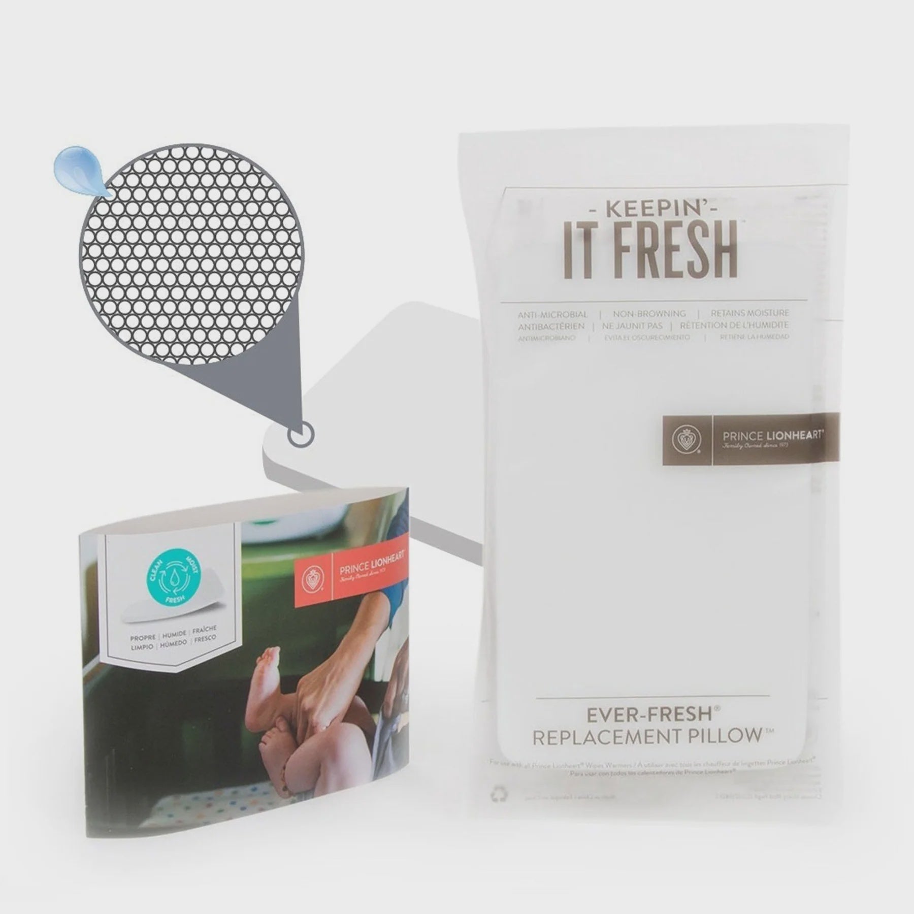 Prince Lionheart everFRESH Replacement Pillows 2 Pack