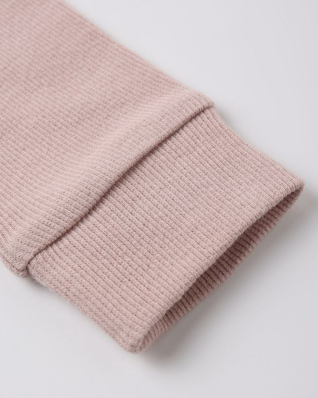 Quincy Mae Ribbed Leggings - Blush