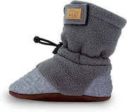 Jan & Jul Stay-Put Cozy Booties - Heather Grey