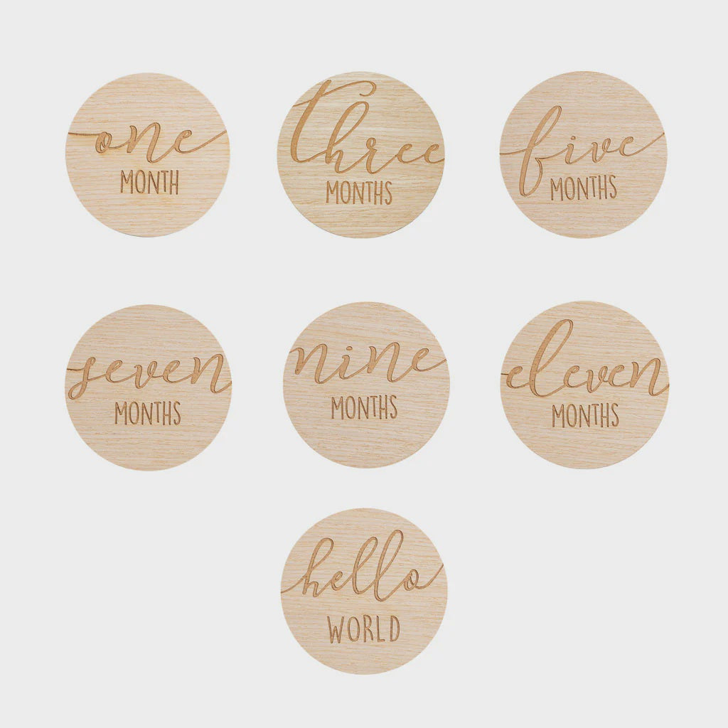 Pearhead Wooden Milestone Marker Cards