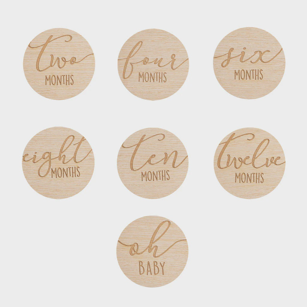 Pearhead Wooden Milestone Marker Cards