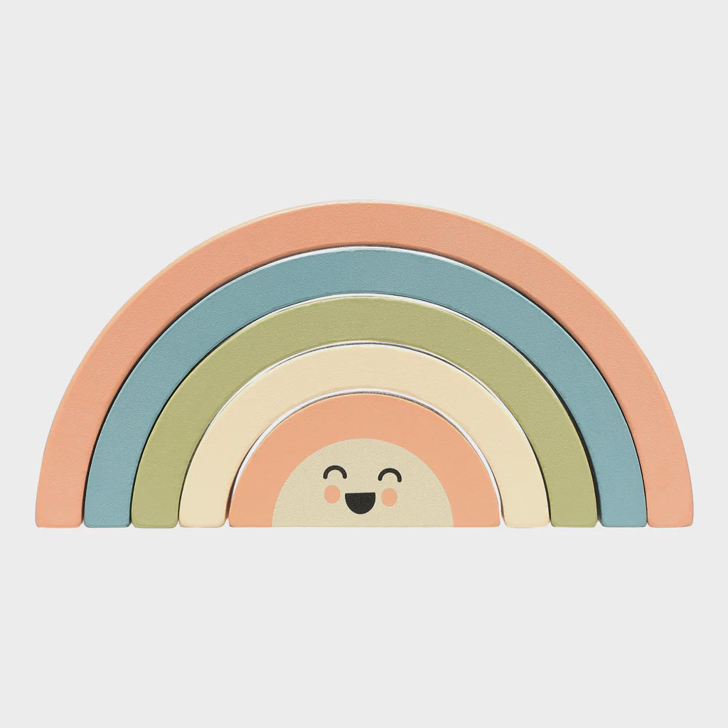 Pearhead Stacking Rainbow Wooden Toy