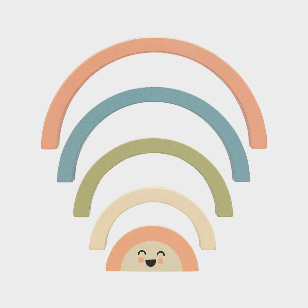 Pearhead Stacking Rainbow Wooden Toy