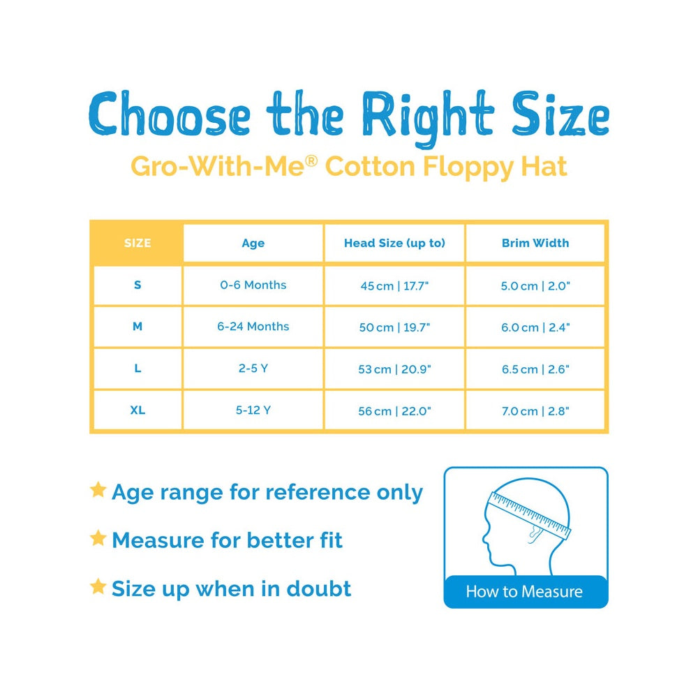 Jan & Jul Cotton Floppy Hat - Blue Stripes