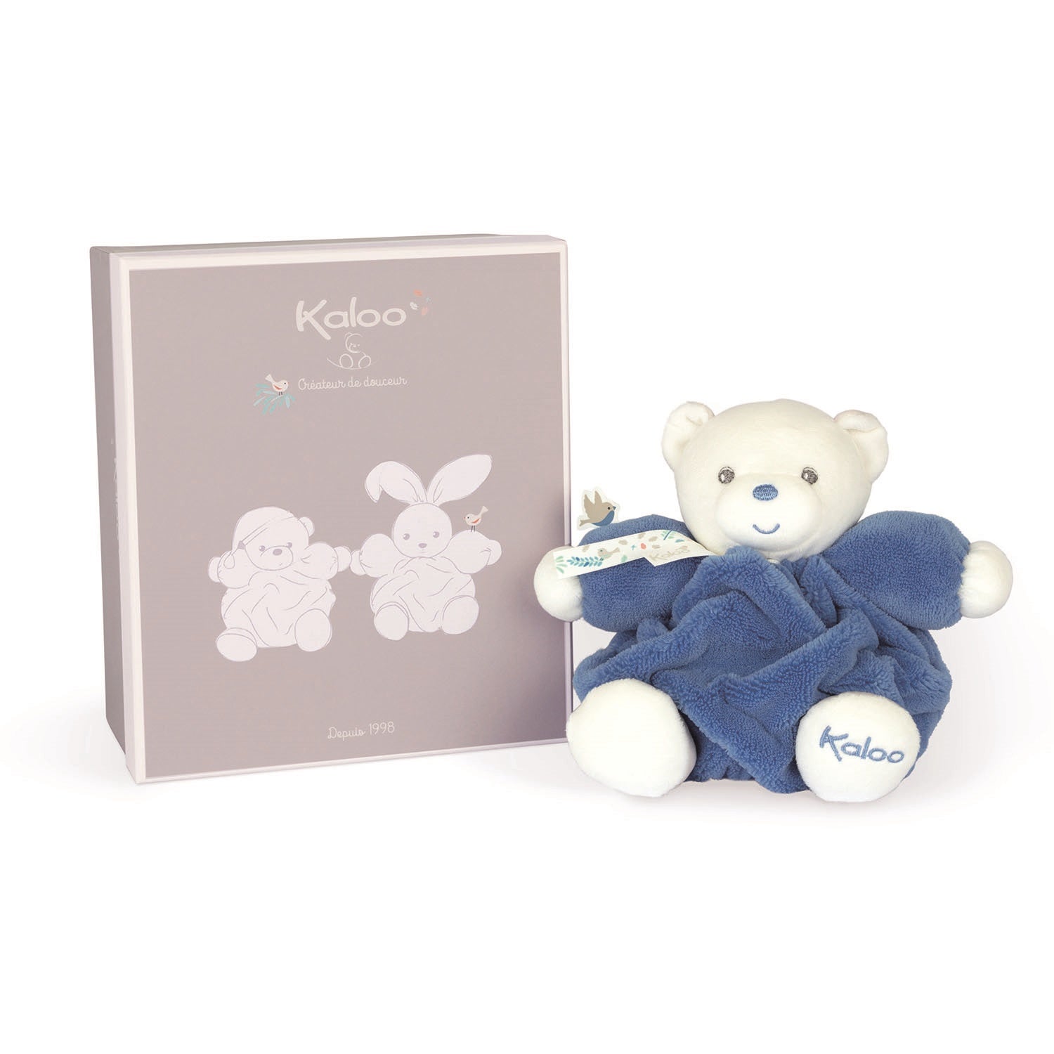 Kaloo Plume Chubby Bear - Blue