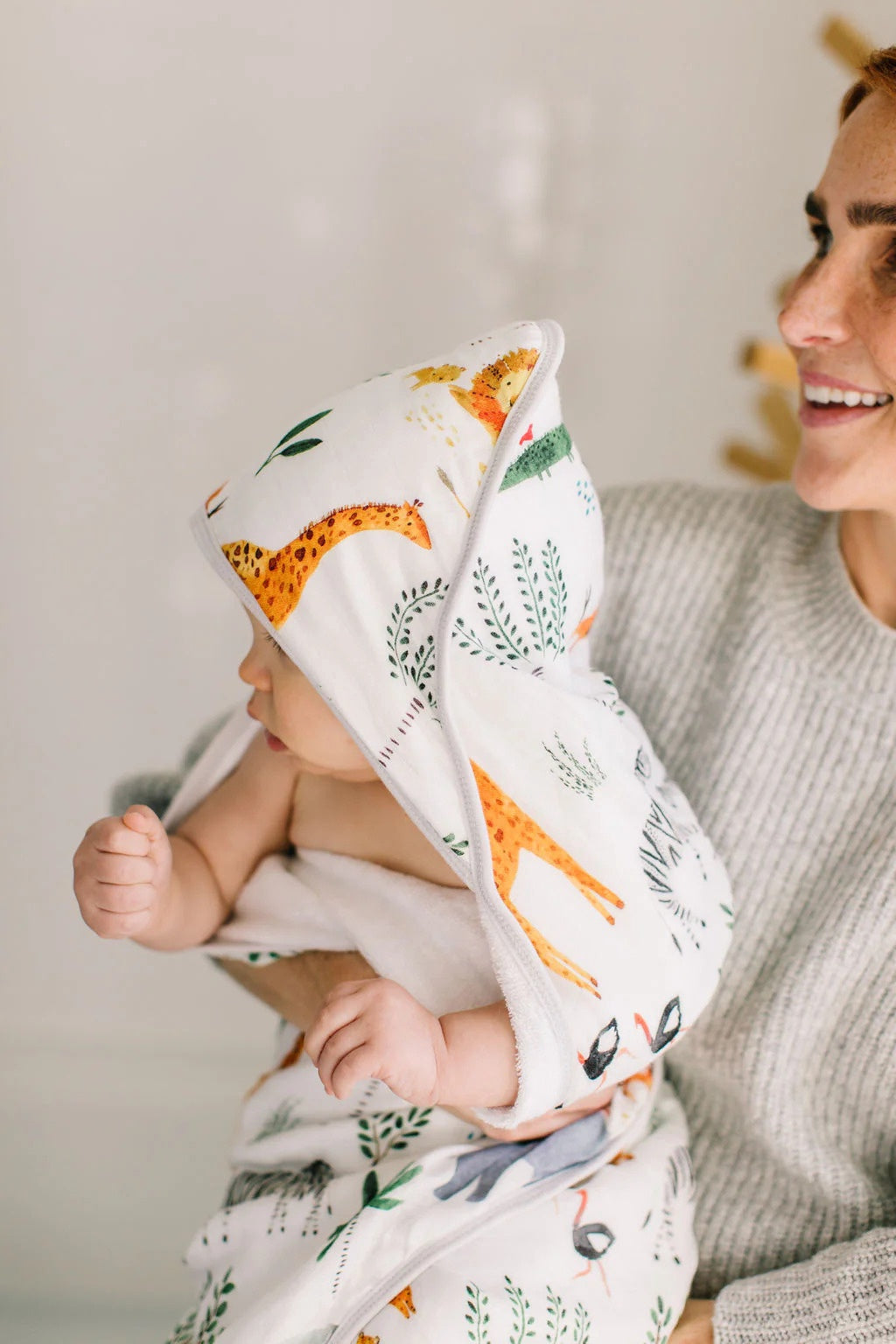 Loulou Lollipop Hooded Towel Set - Safari Jungle