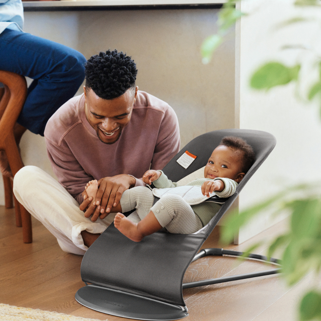Baby Bjorn Bouncer & Carrier bundle - Dark Gray/Grey & Black