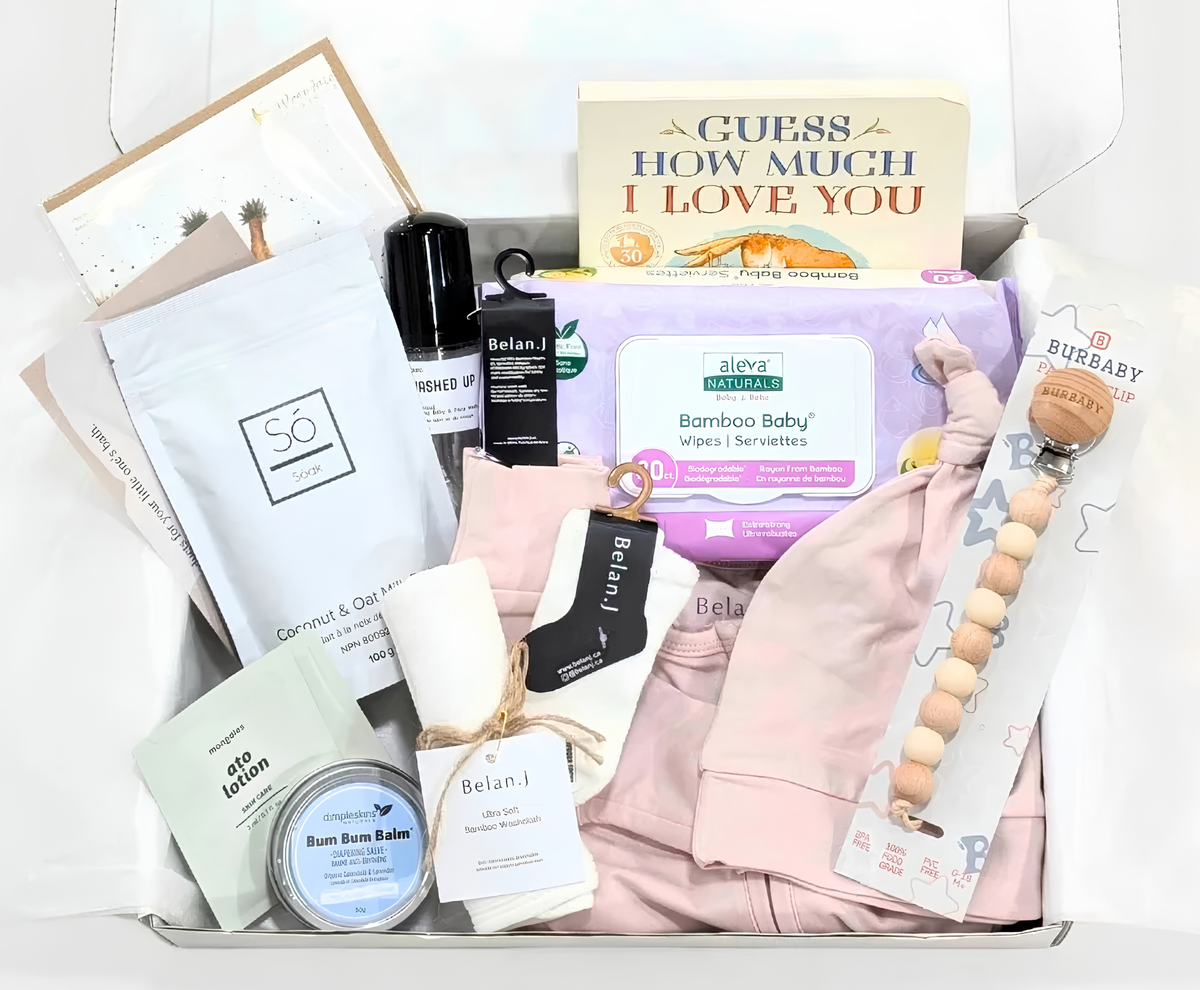baby gift box dusty pink