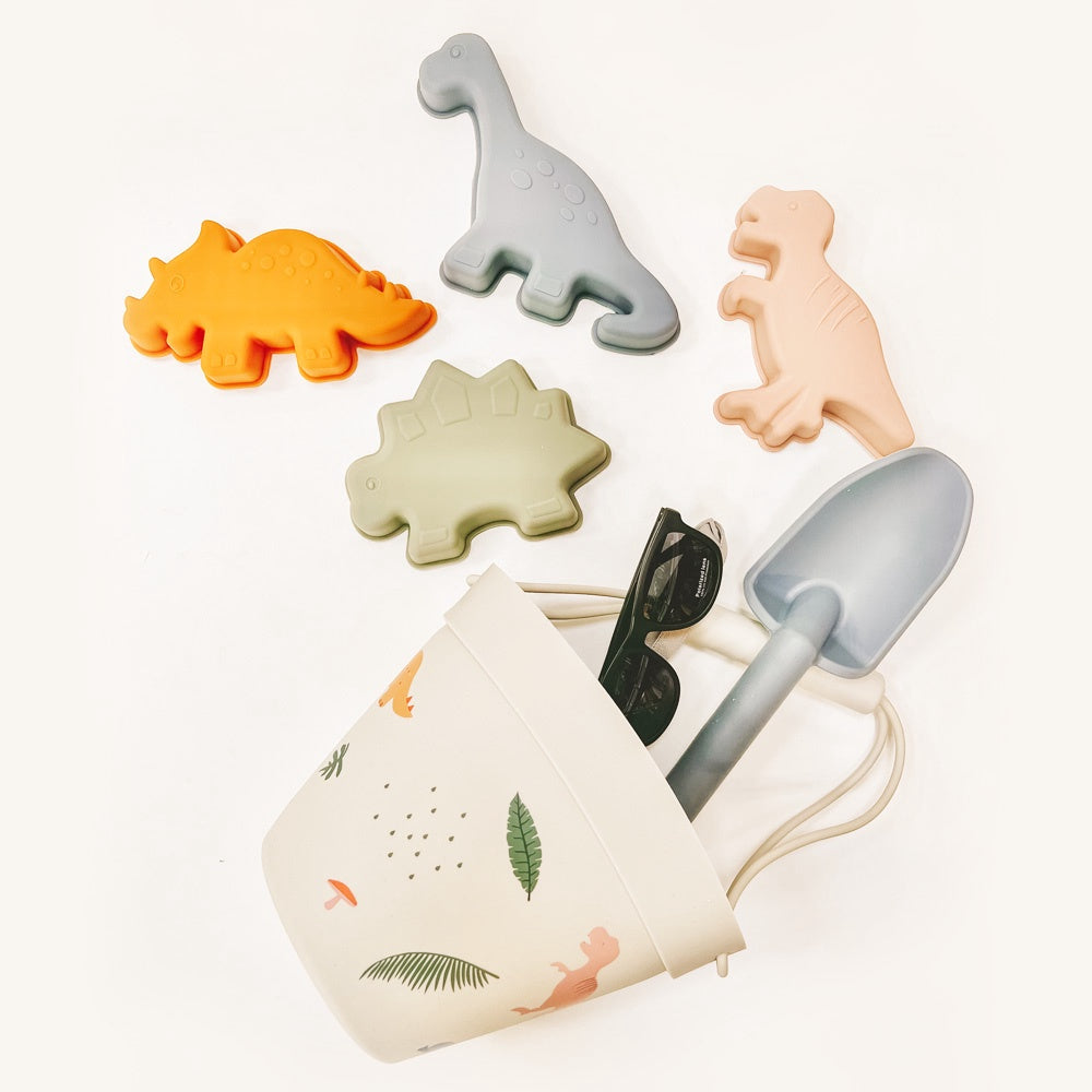 Active Baby Silicone Beach Toy Set - Dinos
