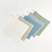 Active Baby Cotton Muslin Washcloth Set - Seaside