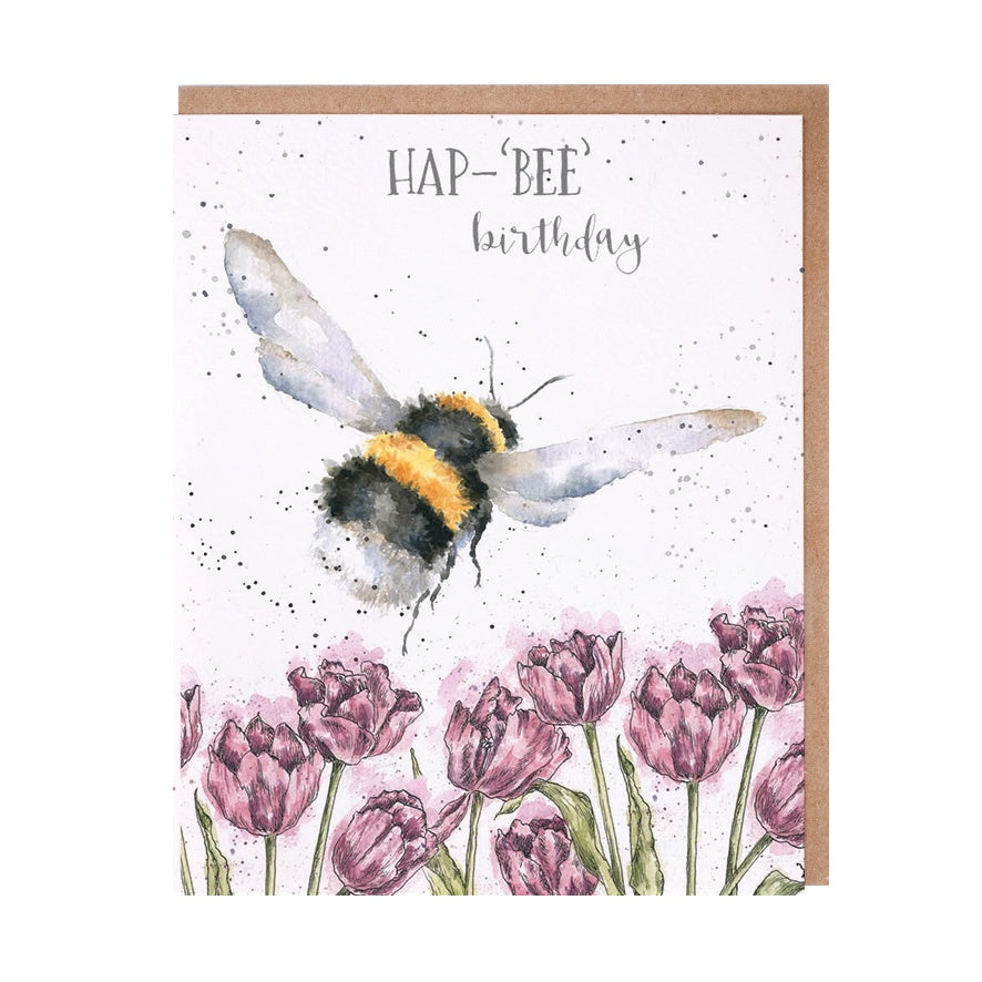 Wrendale Designs Hap-Bee Birthday Card