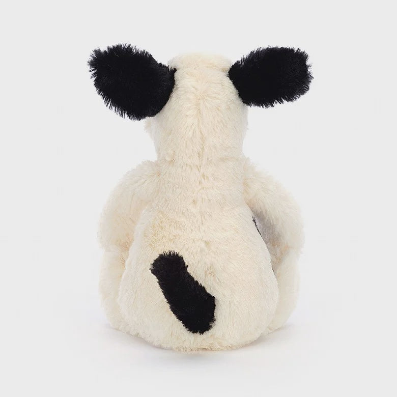 Jellycat Bashful Black & Cream Puppy
