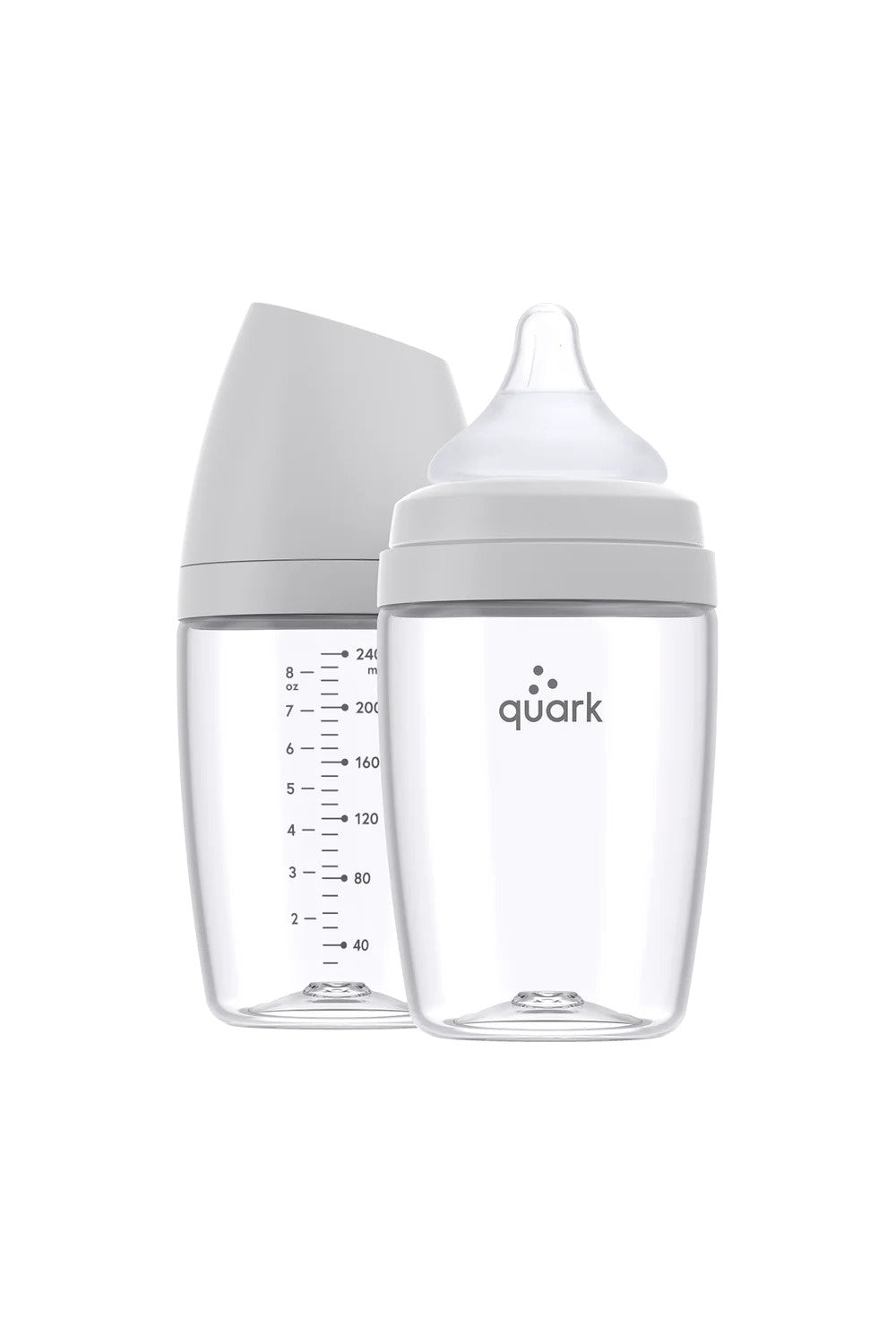BuubiBottle Max Hybrid Feeding Bottle - Grey