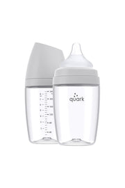 BuubiBottle Max Hybrid Feeding Bottle - Grey