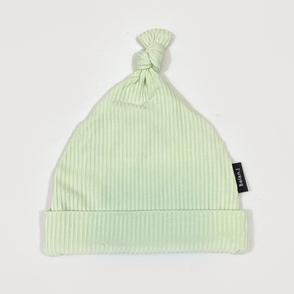 Ribbed Bamboo Knotted Hat - Meadow Mist