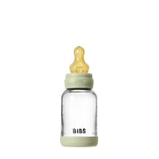 BIBS Baby Glass Bottle Latex Nipple Set - Sage