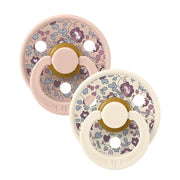 BIBS x Liberty Pacifiers Colour Latex 2 Pack - Eloise Blush Mix