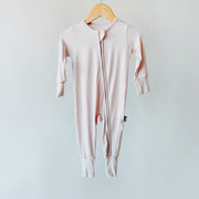 Footless Sleeper with Fold-Over Cuffs - Dusty Pink