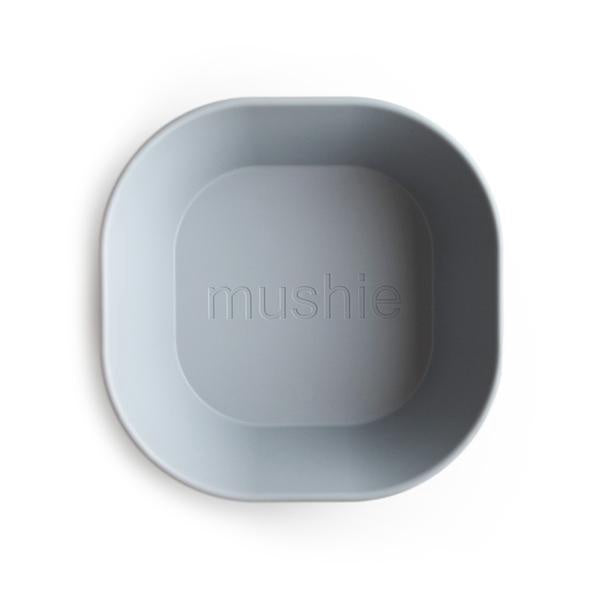 Mushie Square Dinnerware Bowls Set Of 2 - Cloud
