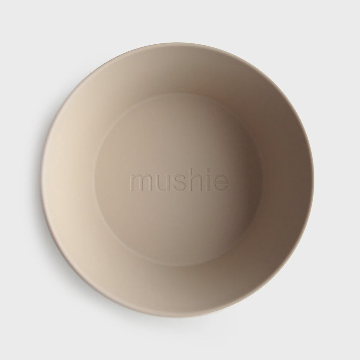 Mushie Round Dinnerware Bowls Set of 2 - Vanilla