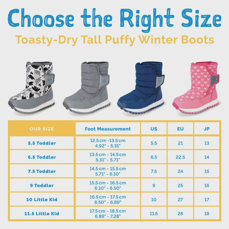 Jan & Jul Tall Puffy Winter Boots - Black