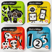 BABYBibi Black and White Bath Books