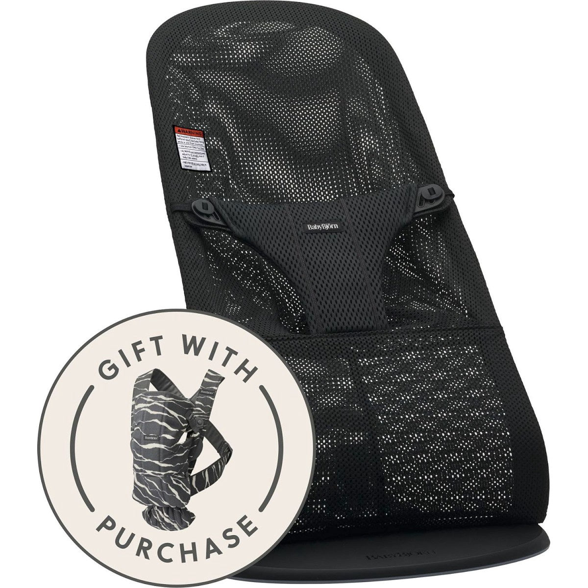 Baby Bjorn Bouncer Bliss & Mini Carrier Bundle - Anthracite LandscapeBlack Mesh