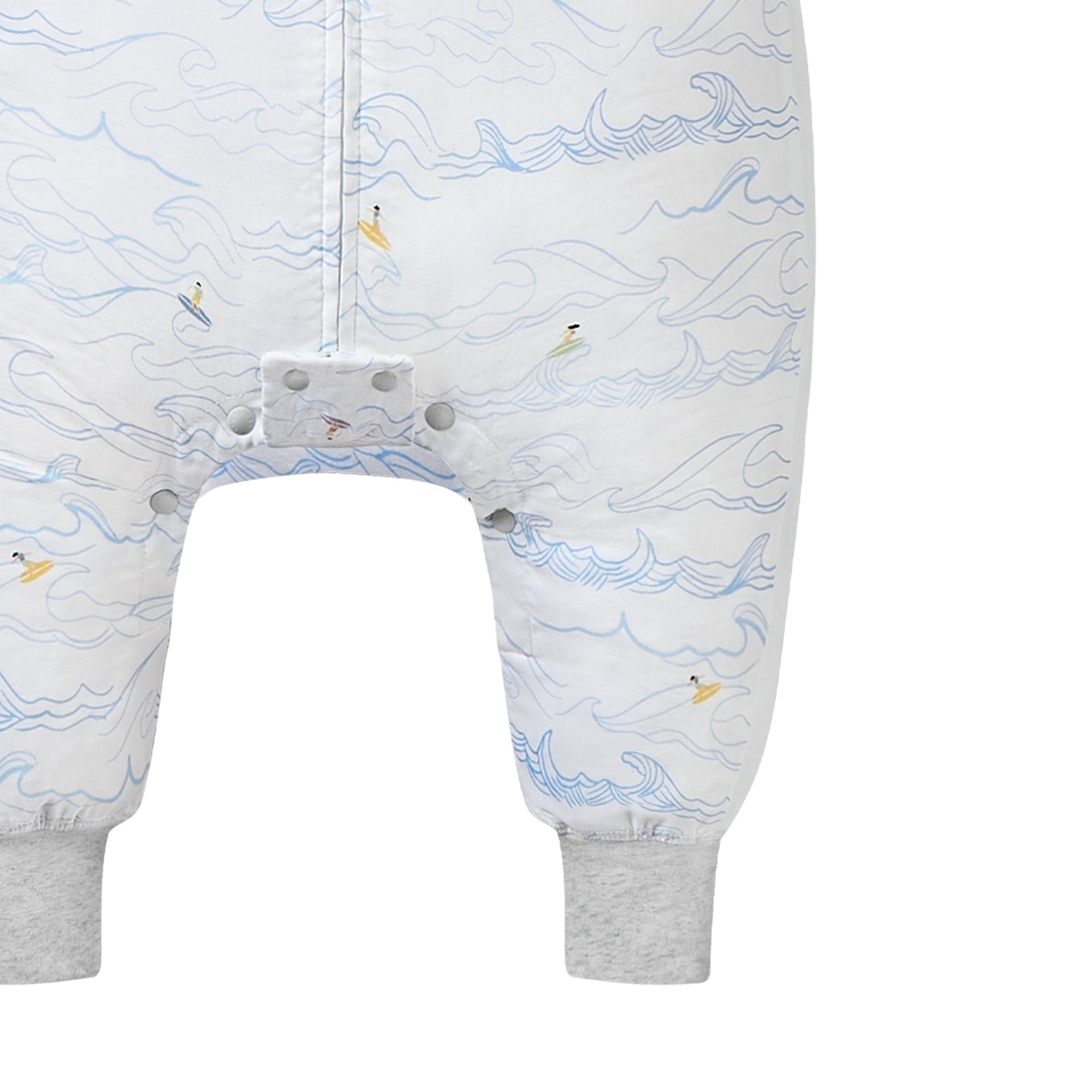 Nest Designs - Bamboo Long Sleeve Footed Sleep Bag - 0.6 TOG - Surf's Up